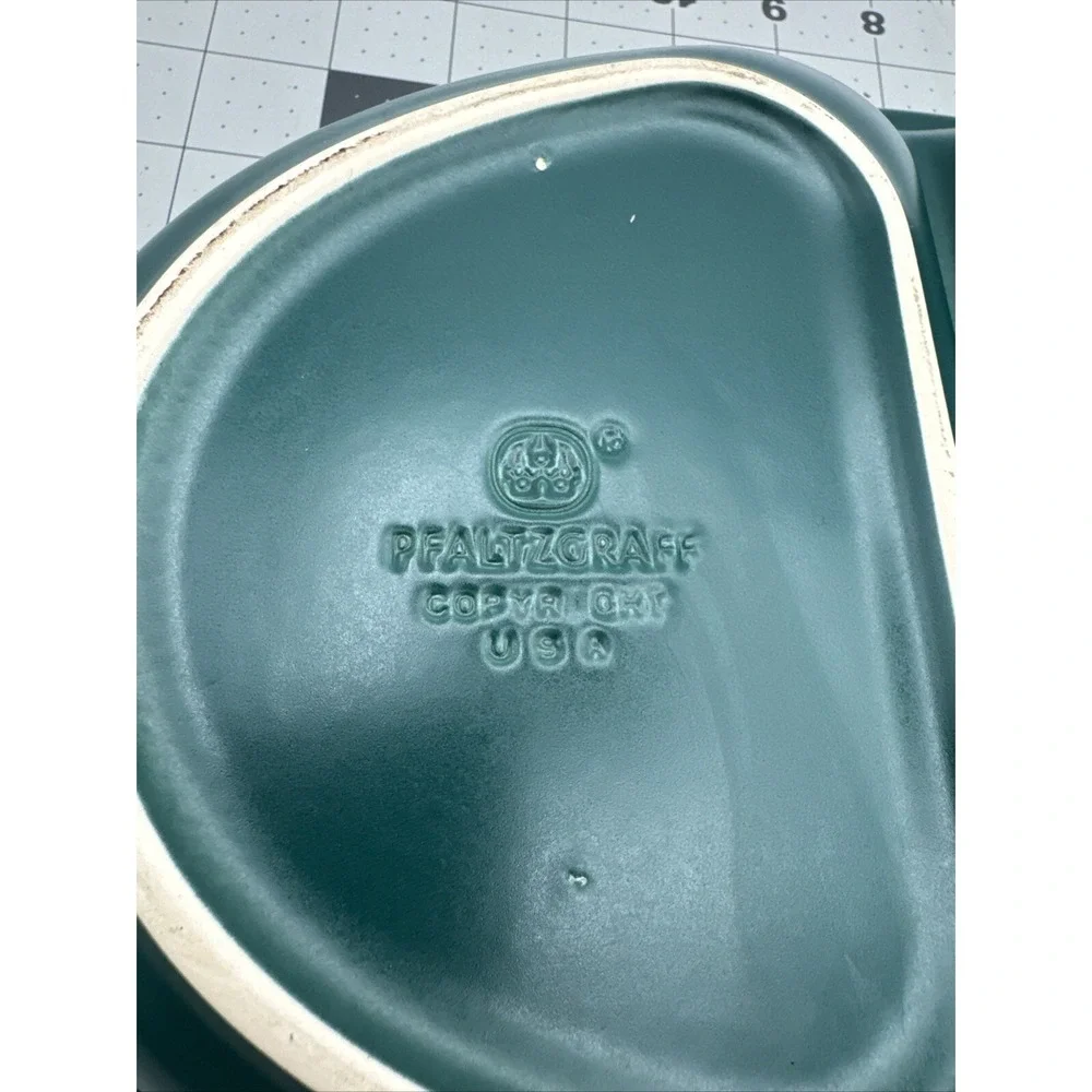Pfaltzgraff Solstice Dark Green‎ Divided Vegetable Serving Dish Platter